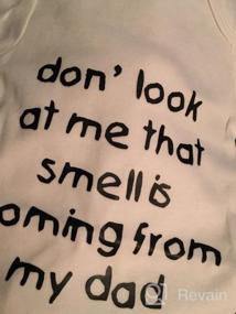 img 6 attached to Rocksir Funny Slogan Super Soft Cotton Comfy Baby Short Sleeve Bodysuit (Dad1, 3M)