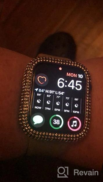 img 1 attached to Surace Compatible With Apple Watch Case 42Mm For Apple Watch Series 6/5/4/3/2/1, Bling Cases With Over 200 Crystal Diamond Protective Cover Bumper For 38Mm 40Mm 42Mm 44Mm, (42Mm, Clear) review by Otto Suarez