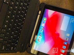 img 5 attached to Расширьте возможности своего iPad 9th 2021 с помощью чехла для клавиатуры Inateck — гибкой подставки и съемной подставки KB02011