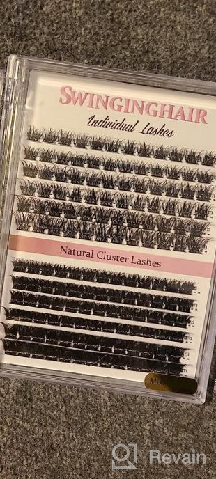 img 1 attached to Soft And Wispy Lash Clusters - 60 Pcs D Curl Individual Eyelash Extensions With Reusable Clusters, 10-16Mm False Eyelashes For At-Home DIY Application (SWA-60-D-10-16Mm) review by Doug Bundy