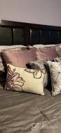 img 1 attached to 2 Pack 18X18In Deconovo Velvet Throw Pillow Covers For Home Sofa - Lilac review by Logan Barela