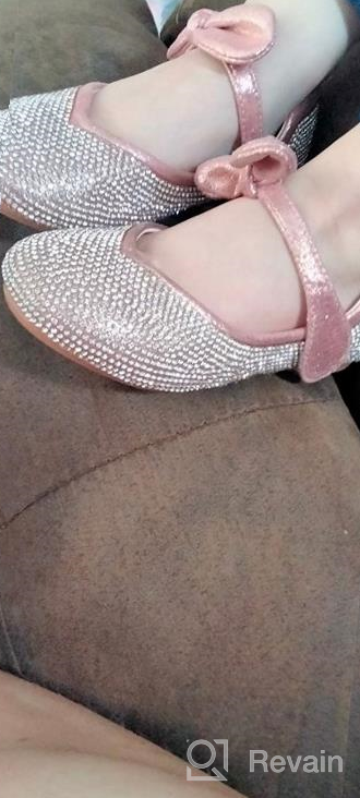 img 1 attached to Adorable Sparkle Princess Party Shoes for Little Girls by Cadidi Dinos review by Alex Tinker