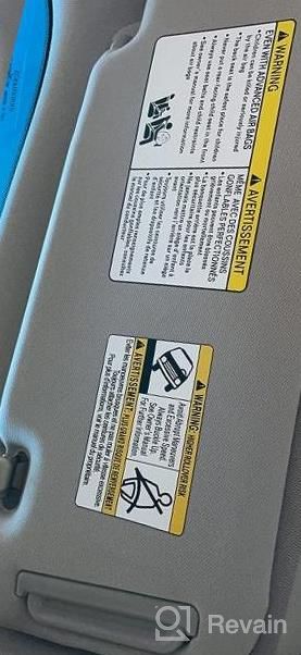 img 1 attached to Grey Left Driver Side Sun Visor Replacement Compatible With 2009-2014 Nissan Murano, OE Part 96401-1AA1B By SAILEAD review by Dale Emmel