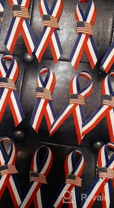 img 1 attached to 24 Pack American Flag Lapel Pins - USA Metal Enamel Waving US Patriotic Badge review by Jose Haskin