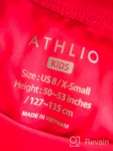 img 1 attached to 🌞 ATHLIO Youth Boys' Short Sleeve Rashguard: Top-Notch Swimwear for Ultimate Sun Protection review by Michael Baird