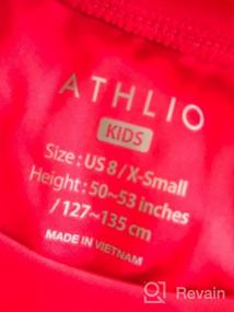 img 5 attached to 🌞 ATHLIO Youth Boys' Short Sleeve Rashguard: Top-Notch Swimwear for Ultimate Sun Protection