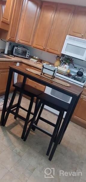 img 1 attached to Stylish And Sturdy Teraves Bar Table For Modern Homes - Perfect For Dining Room & Living Room Décor review by Jennifer Ross
