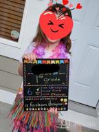 img 1 attached to My 1St Day Of School Chalkboard Sign Photo Prop 10X12 Inch Double Sided Back To School Board For Kids Girls Boys - First & Last Day Wooden Boards Of Preschool Kindergarten review by Gary Zielinski