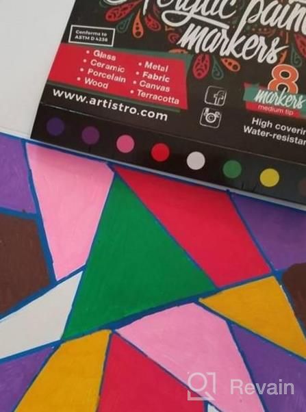 img 1 attached to Acrylic Paint Markers Pens – 30 Acrylic Paint Pens Medium Tip (2Mm) - Great For Rock Painting, Wood, Fabric, Card, Paper, Ceramic & Glass - 28 Colors + Extra Black & White Paint Marker Set review by Susannah Whitebird