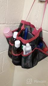 img 5 attached to Attmu Oxford Mesh Shower Caddy, Shower Tote, Shower Bag, Bathrooms Bag, Pink