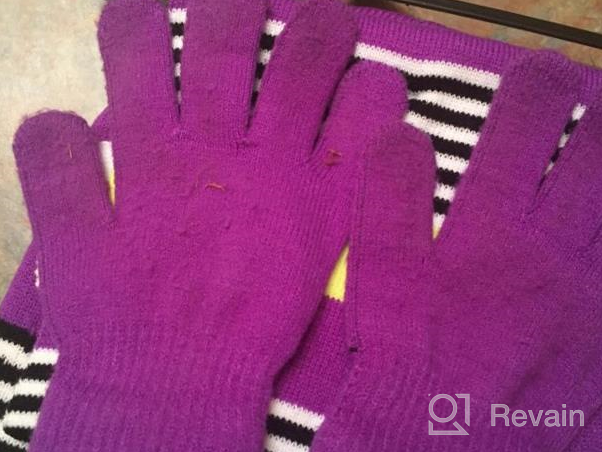 img 1 attached to Fuchsia Girls' Scarf Gloves: Essentials for Cold Weather review by Seth Gibbons