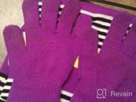 img 1 attached to Fuchsia Girls' Scarf Gloves: Essentials for Cold Weather review by Seth Gibbons