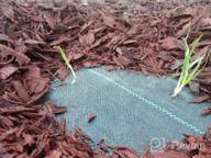 img 1 attached to Premium Heavy Duty Weed Barrier Fabric - 6.5FTx300FT With High Permeability For Flower Bed And Geotextile Underlayment review by Carol Davis