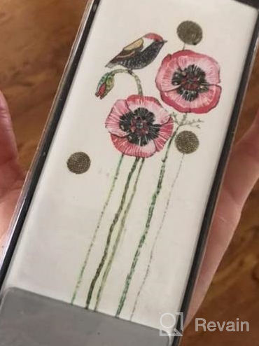 img 1 attached to Unique Hand Painted Bird On Poppies Candle - Perfect Home Décor Accent & Gift Idea! review by Len Cooper