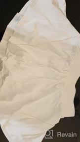img 6 attached to Плиссированная теннисная юбка YOLIX для женщин - белые шорты для гольфа с карманами для бега и тренировок