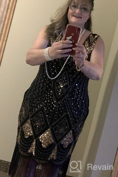 img 1 attached to Shine Like A Star In PrettyGuide'S Women'S 1920S Gatsby Sequin Art Deco Flapper Dress review by Amanda Edwardz