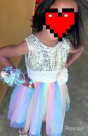 img 1 attached to JerrisApparel Rainbow Flower Birthday Pageant Dresses for Girls' Clothing review by Joe Unruh