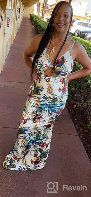 img 1 attached to Bohemian Beach Sundress: SheKiss Women'S Summer Floral Maxi Dress With Spaghetti Straps And Low-Cut Design review by Ryan Yap