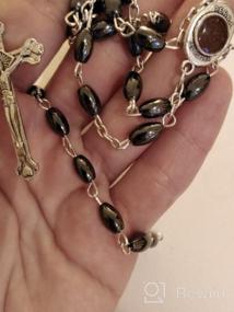img 5 attached to Authentic Jerusalem Catholic Prayer Rosary, Handcrafted in The Holy Land of Israel