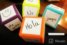 img 5 attached to Unleash Creativity With Mind Sparks Dry Erase Blocks - 4 Colorful Blocks, 3" X 3