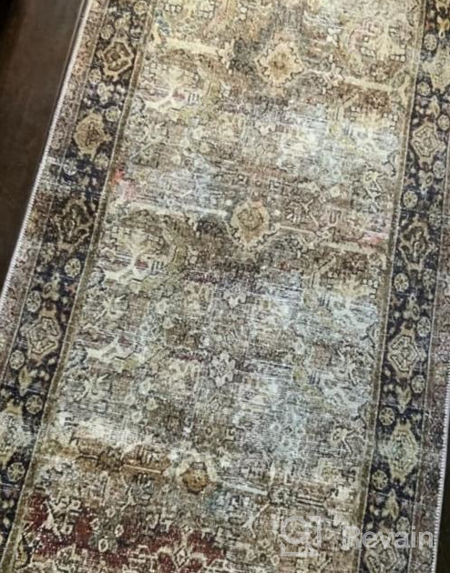 img 1 attached to Traditional Ocean And Rust 2'-6" X 9'-6" Runner Rug From Loloi II'S Layla Collection review by Shonda Smykle