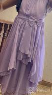 img 1 attached to Bow Dream Flower Girl Dress with Chiffon Ruffles review by Samuel Lewis