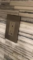 img 1 attached to ENERLITES Elite Series Decorator Receptacle with Screwless Design - Child Safe, Tamper-Resistant Outlet - UL Listed, Residential Grade 15A 125V - Self-Grounding - Silver with Wall Plate review by David Thomley