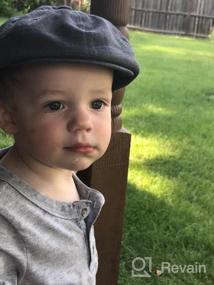 img 5 attached to Ring Bearer Baby Boy Scally 👶 Cap, Flat Ivy Newsboy Tweed Golf Hat