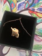 img 1 attached to Lucky Elephant Pendant Necklace: Lazycat 18k Plated Stainless Steel Jewelry review by Shrikant Ojo