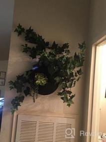 img 5 attached to 3.2FT Artificial Fake Ivy Vine Hanging Plants For Wall Decor - Scindapsus Leaves Home Room Garden Indoor Outdoor Decoration