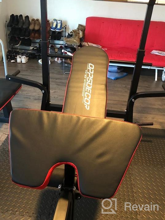 img 1 attached to Strength Train With OppsDecor Olympic Weight Bench - Adjustable For Full Body Workout At Home! review by Chris Reeves