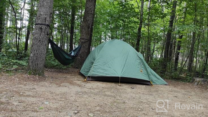 img 1 attached to Grassman Camping Hammock Double & Single Portable Hammock With Tree Straps, Lightweight Nylon Parachute Hammocks Camping Accessories Gear For Indoor Outdoor Backpacking, Travel, Hiking, Beach review by Andrew Roberts