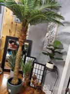 img 1 attached to 5Ft Phoenix Palm Artificial Plant Tree W/ Nursery Plastic Pot - Real Touch Technology & Unique Design! review by Shannon Chisholm