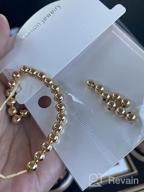 картинка 1 прикреплена к отзыву 💍 Набор золотых цепочечных браслетов для женщин: 9 штук регулируемых модных браслетов в форме скрепки, итальянских кубинок, плоских кабельных и бусинчатых украшений - идеальный подарок для женщин и девочек. от Jennifer Garcia