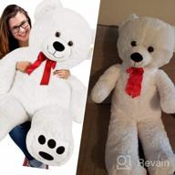 img 1 attached to 20-Inch Jumbo Plush Teddy Bear: Perfect Gift For Girls & Kids On Special Occasions review by Christopher Cheek