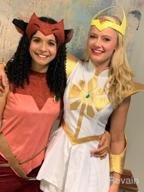 img 1 attached to Power Princess Shera Cosplay Dress In Large White With Red Cloak By C-ZOFEK review by Satish Tegan