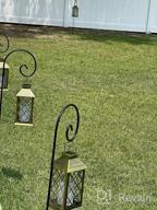 img 1 attached to OxyLED Retro Solar Lanterns - Waterproof Outdoor Decor With Flickering Flameless Candles And Hanging Handles For Garden, Patio, Yard, Table, Fence, And Porch - Pack Of 2, 12 Inches, MIssion Lights review by Aaron Fowler