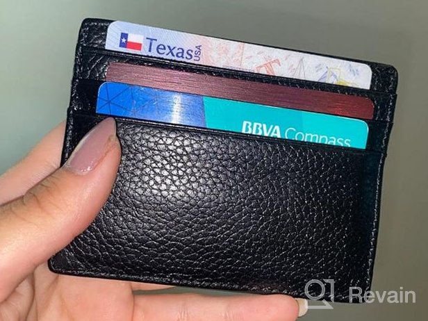 img 1 attached to MEKU Wallet: Genuine Leather Business Minimalist Men's Accessories – The Perfect Blend of Style and Functionality review by Devin Henry