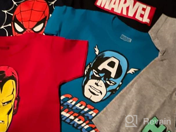 img 1 attached to Marvel Boys' T-Shirt Pack: Short Sleeve Avengers Super Hero Graphic Tees (Toddler/Little Boy/Big Boy) review by Jeff Gopala