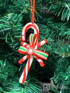 img 1 attached to 8 Pieces Christmas Candy Ornaments Lollipop Ornament Xmas Decor Candy Cane Hanging Decorations Fake Candy Canes Crafts For Xmas Wreath Xmas Tree Party Supplies review by Louis Alford