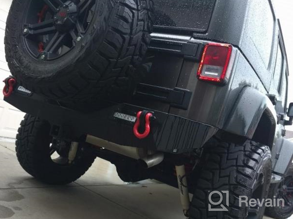 img 1 attached to Upgrade Your Jeep Wrangler JK With LEDKINGDOMUS Front Bumper - Rock Crawler Style With Durable Winch Plate And Powerful LED Lights review by Franklin Richardson