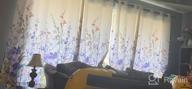 img 1 attached to Kotile Purple Floral Print Curtains - Grommet Top Room Darkening Thermal Insulated Living Room Drapes, 84 Inches Long (2 Panel Sets, 52 X84 Inch) review by Jeff Perez