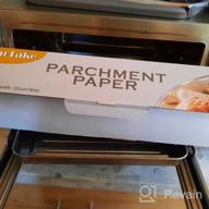 img 1 attached to SMARTAKE Non-Stick Parchment Paper Roll, 13 In X 164 Ft (177 Sq. Ft) For Baking, Cooking, Air Fryer, Steamer, Kitchen, Cookies, Bread, And More - White Baking Pan Liner review by Grant Nordstrom
