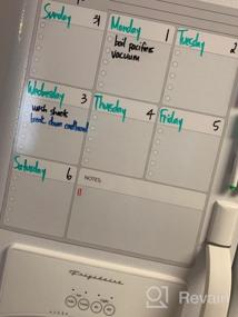 img 6 attached to Efficient Planning Made Easy With Smart Magnetic White Board Organizer For Your Office Or Refrigerator!