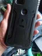 img 1 attached to Shockproof Protective Case For Motorola Moto One 5G Ace (2021) - Poetic Revolution Series With Kickstand & Built-In Screen Protector. review by David Burrell