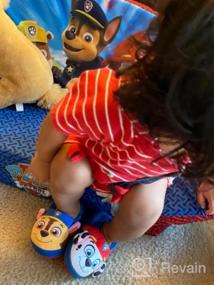 img 5 attached to Nickelodeon Paw Patrol Slippers for Boys - Plush Fuzzy Slippers (Toddler/Little Kid) - Comfy and Fun Feet Warmers