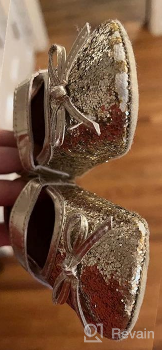 img 1 attached to 👠 QWZban Leather Newborn Toddler Christmas Girls' Shoes: Stylish and Comfortable Footwear for the Holiday Season review by Laura Douglas