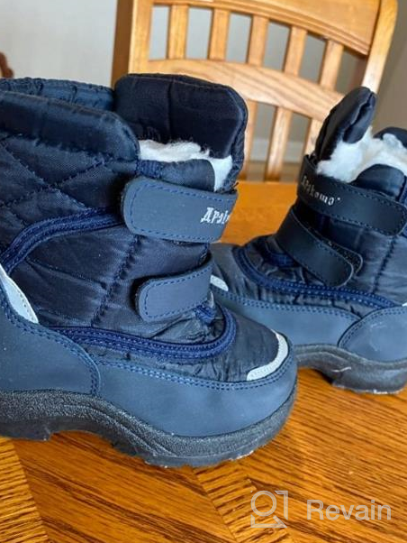 img 1 attached to 👞 Apakowa Winter Boots: Stylish and Durable Toddler Little Boys' Shoes in Boots review by Daionte Simpson