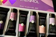 img 1 attached to 6-Color Poly Nail Gel Set: Professional French Manicure Kit For Salon & Home DIY - Renmol review by Leonard Beard
