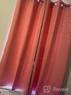 картинка 1 прикреплена к отзыву Deconovo Blackout Curtains 45 Inch Length Room Darkening Silver Diamond Foil Print Curtain For Living Room, 2 Panels (Black, 42 X 45 Inch) от Jerry Delozier